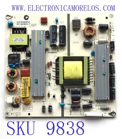 FUENTE DE PODER PARA TV WESTINGHOUSE / NUMERO DE PARTE HTX-PI420201A / ZD-95(G)F / E141940 CEM-1 / PANEL TC390FP01-A / DISPLAY V390HJ1-P01 REV.C1 / MODELO EW39T4LZ	